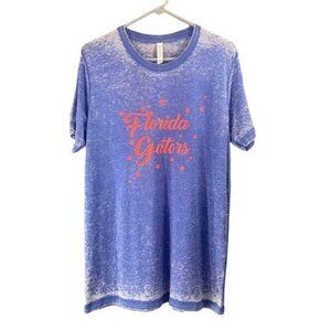 Stewart Simmons Florida Gators Womens Sz M Blue Acid Wash  Short Sleeve T-shirt